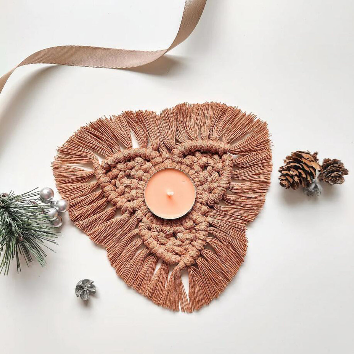 Macrame Candle Holder Acalora
