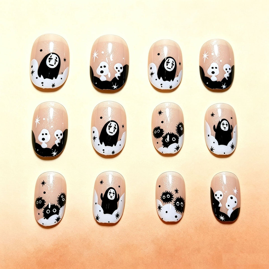 Halloween-Themed Fun Press-On Nail Art Kalsten