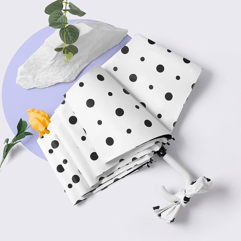Women's Foldable Umbrella with Elegant Heart Design Kalsten