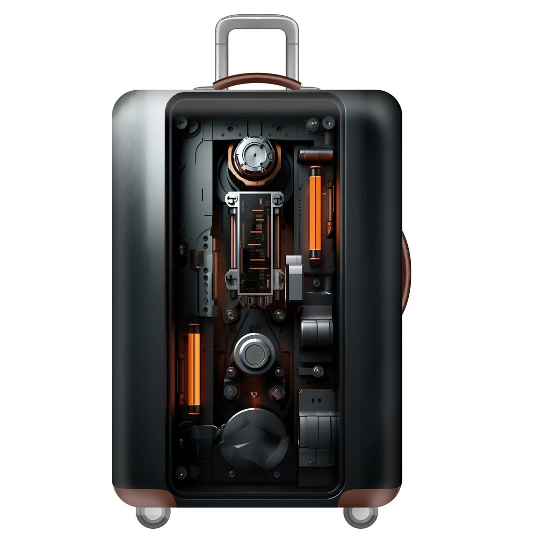 Unisex nan robust Hartschalen luggage with polycarbonate outer shell and car emblem motif Kalsten