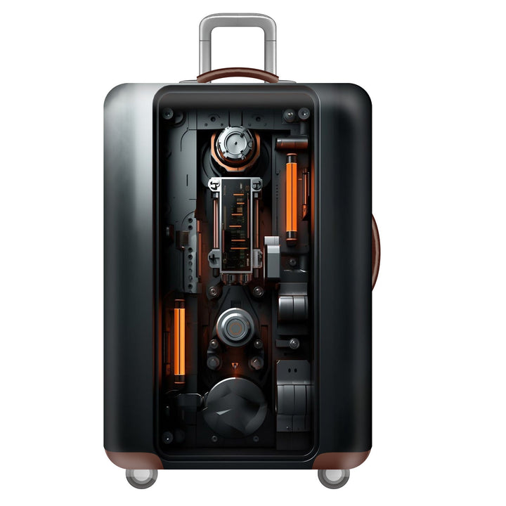 Unisex nan robust Hartschalen luggage with polycarbonate outer shell and car emblem motif Kalsten