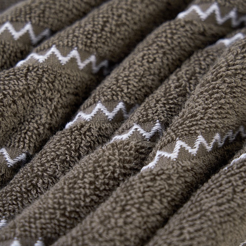 Ladies terry bath towel with modern stripes Kalsten