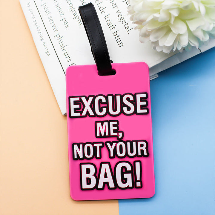 Unisex Luggage Tag with Humorous Saying Kalsten