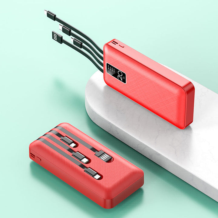Powerful power bank with integrated multi-cable Kalsten