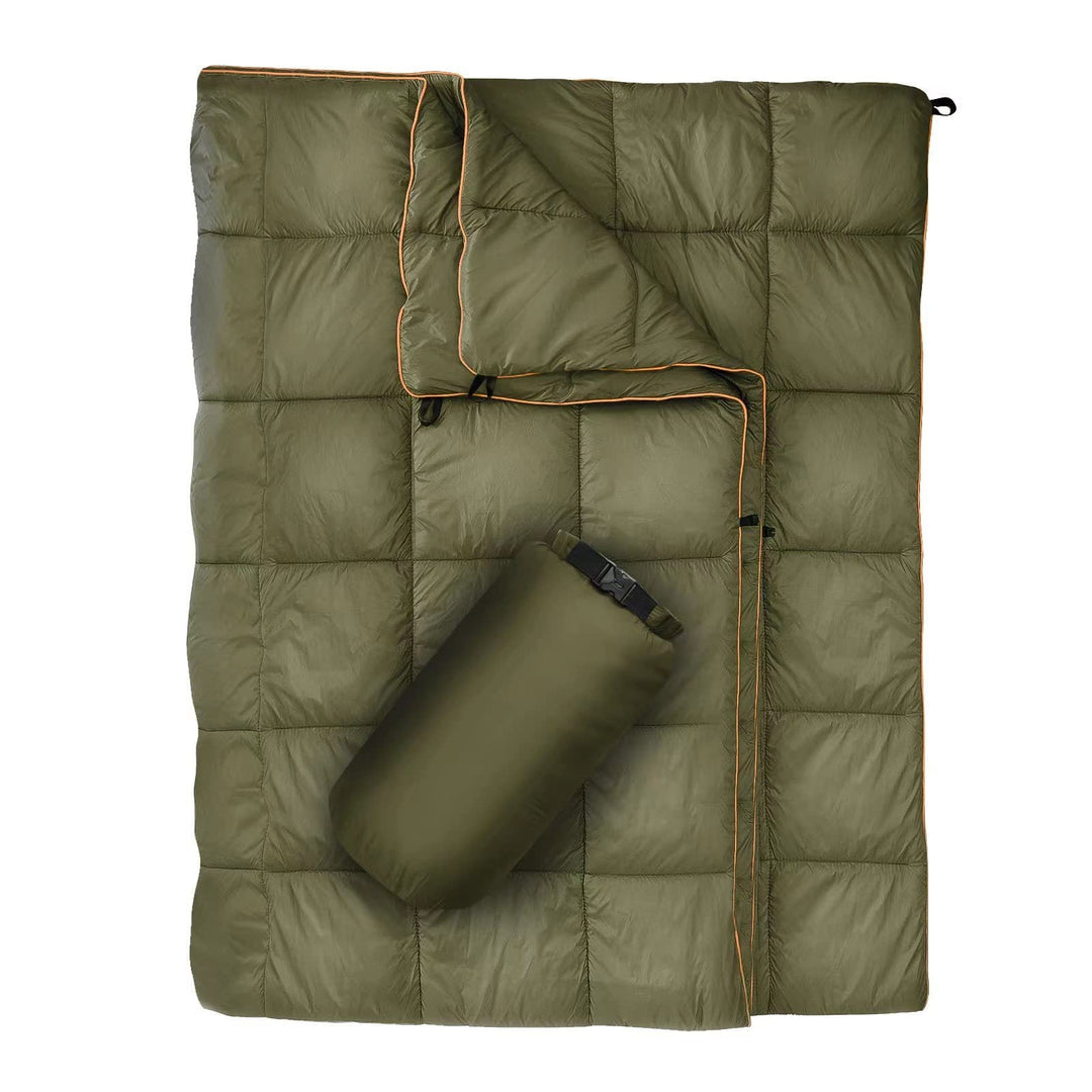 Unisex portable blanket with innovative compression design Kalsten