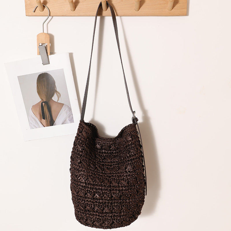 Handcrafted Shoulder Bag Made of High-Quality Natural Material Kalsten