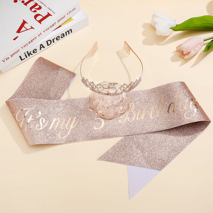 Ladies Crystal Princess Crown with 30 & Fabulous lettering Kalsten