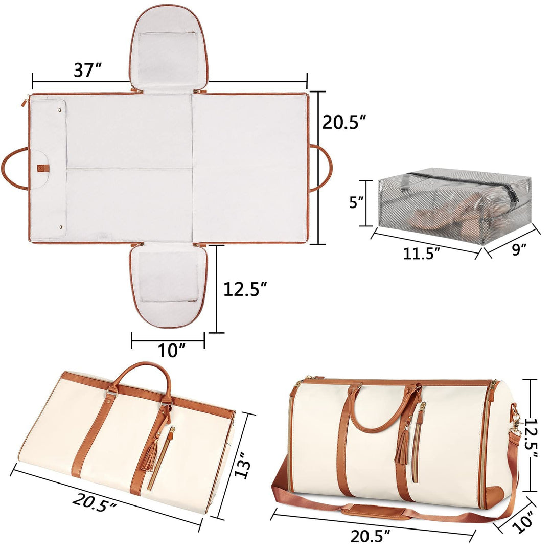 Stylish travel bag with integrated suit compartment Kalsten