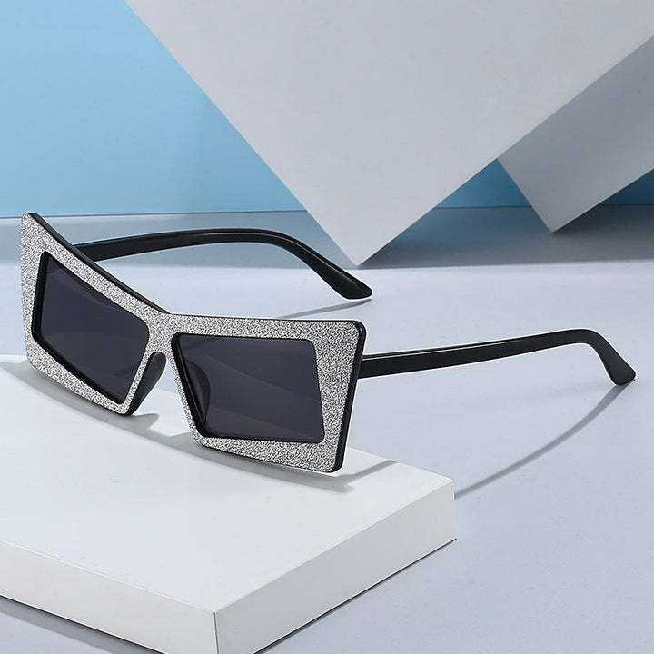 Women's geometric sunglasses with sparkling elements Kalsten