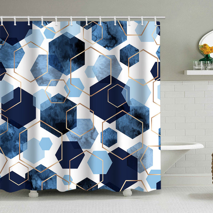 Geometric Motif Shower Curtain Kalsten