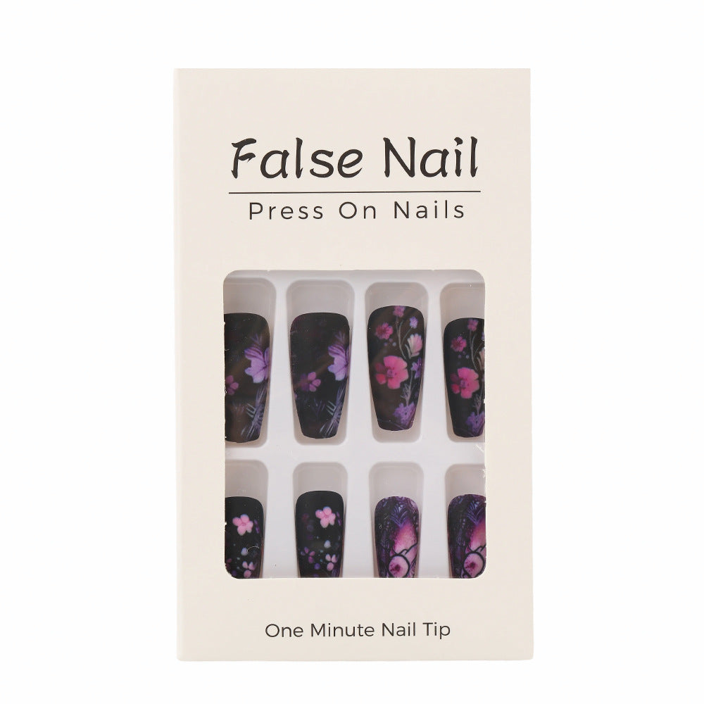 Artificial nails with floral pattern Acalora