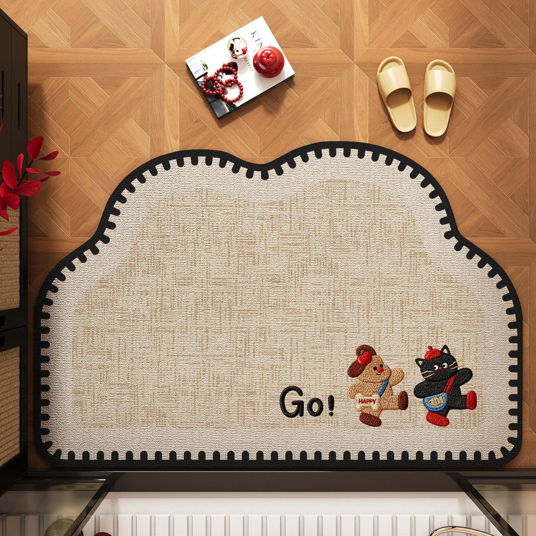 Charming Cat-Themed Door Mat Kalsten