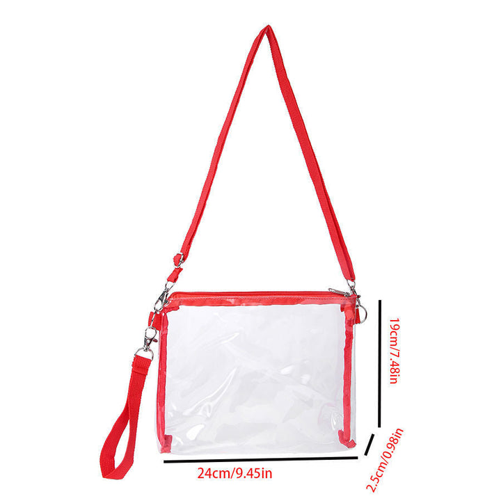 Transparent shoulder bag with adjustable shoulder strap Kalsten