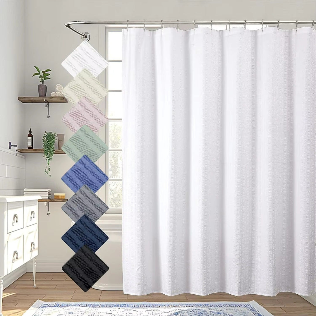 Premium Textured Shower Curtain Kalsten