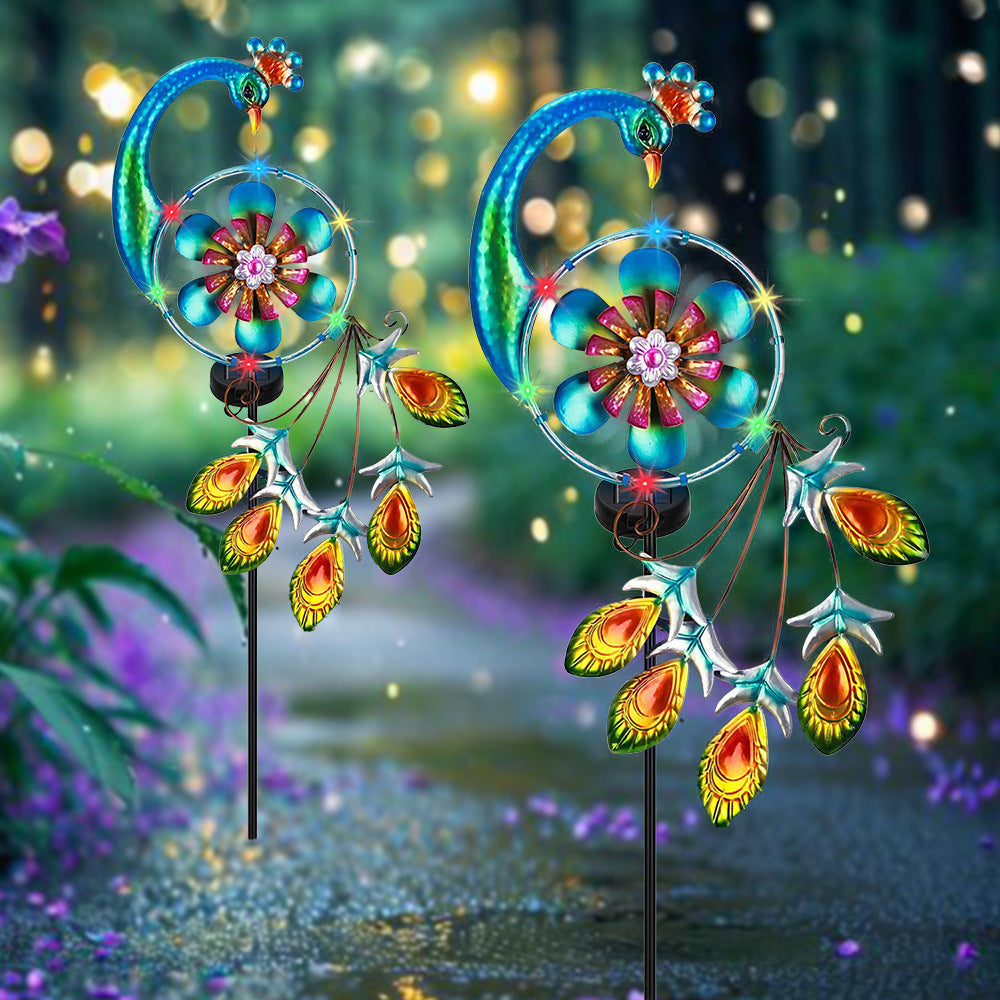 Decorative Hanging Watering Can Garden Stake Ornament With Simulated Cascading Spout Kalsten