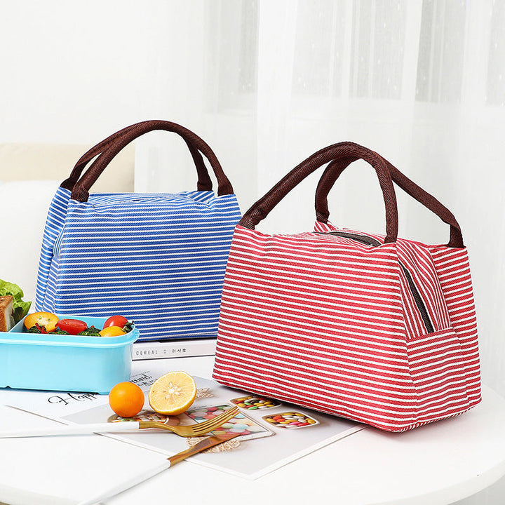 Insulated Lunch Bag with Stylish Stripes Kalsten