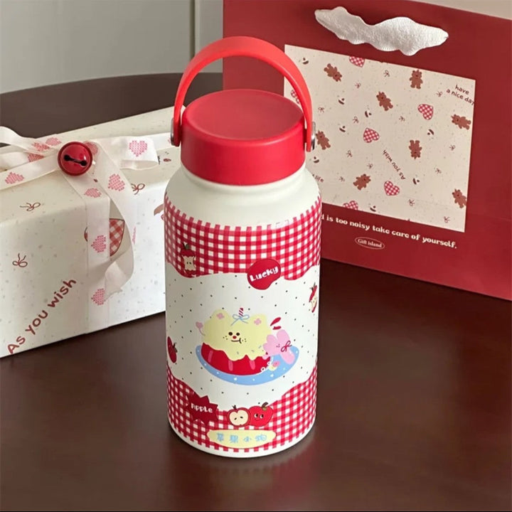 Ladies' insulation drinking bottle with creative animal design and practical flip lid Kalsten