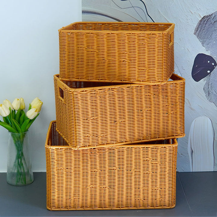 Ladies multi-purpose basket made of woven material Kalsten