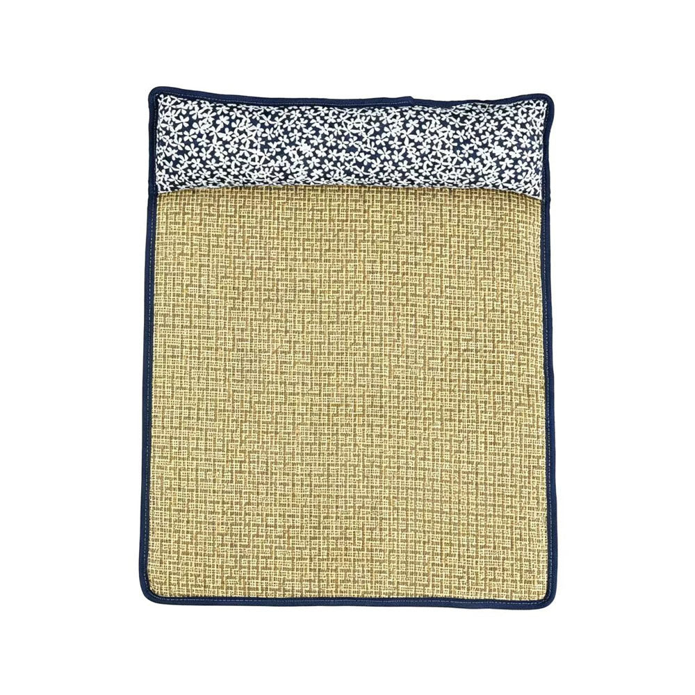 Unisex nan cooling sisal sleeping mat with padded neck pillow for pets Kalsten