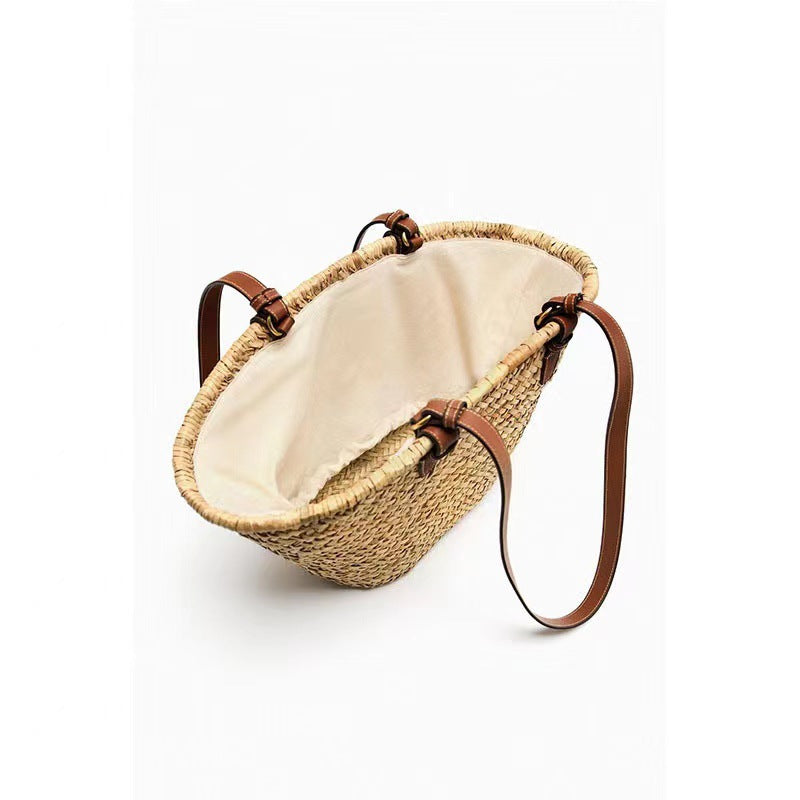 Elegant Braided Beach Bag Kalsten
