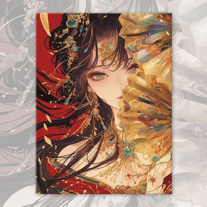 Asian-Inspired Fantasy Portrait Canvas Art Kalsten