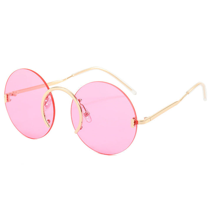 Women's fashionable round sunglasses with innovative metal frame Kalsten