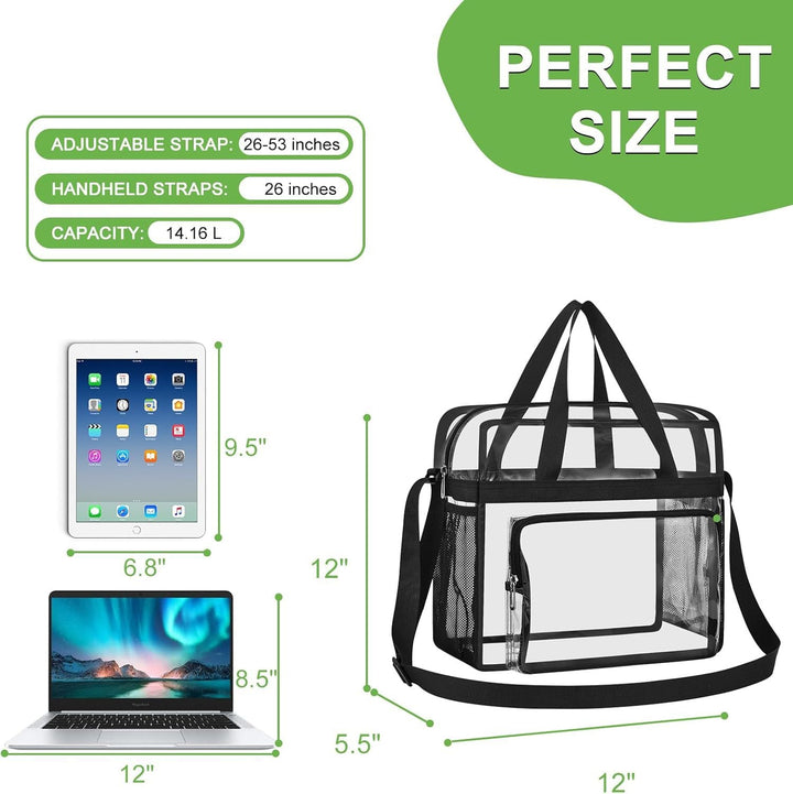 Transparent and Spacious Tote Bag Kalsten