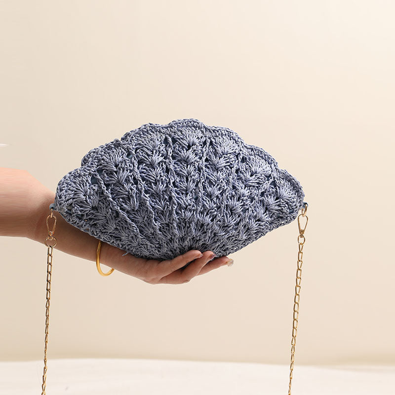Elegant Clutch Bag in Shell Design Kalsten