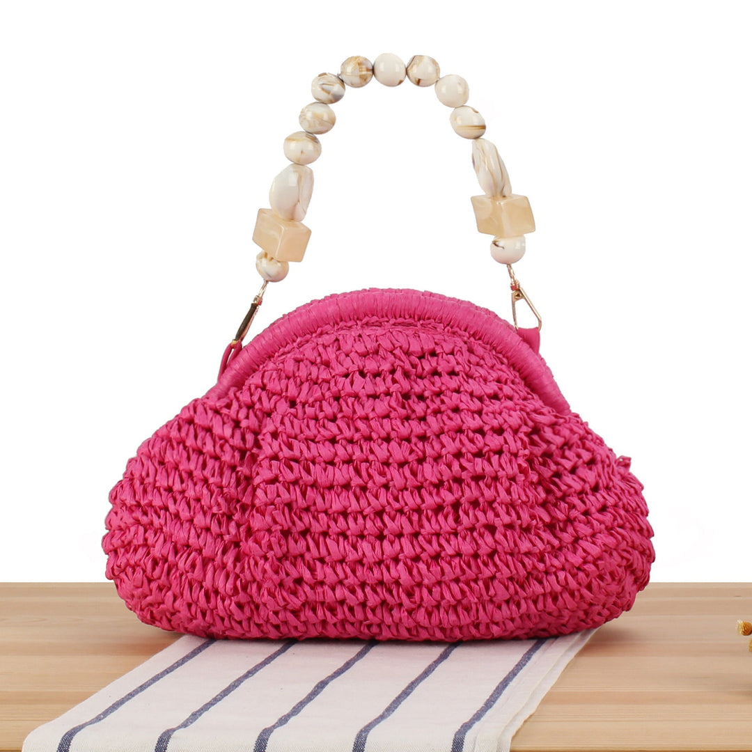 Handbag with innovative bead handle Kalsten