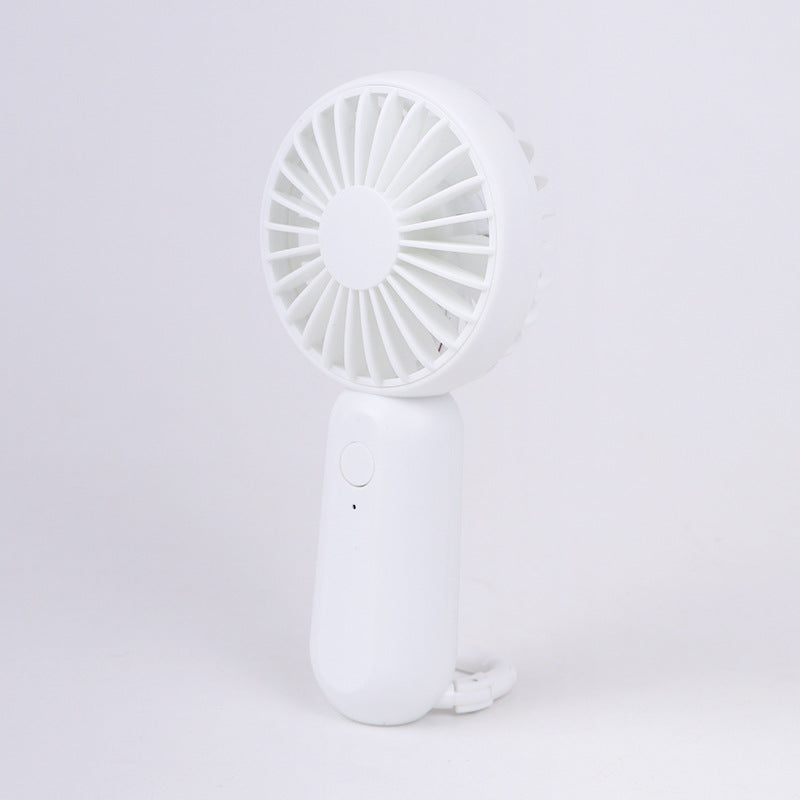 Women's compact portable handheld fan with rechargeable battery and carrying strap Kalsten