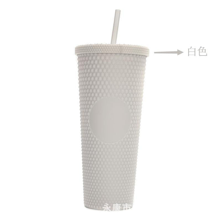 Ladies High-Quality Glitter Drinking Cup with Leak-Proof Lid and Integrated Straw Kalsten