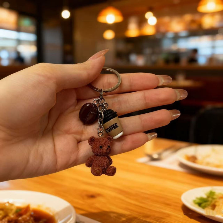 Playful keychain with bears and drink Kalsten