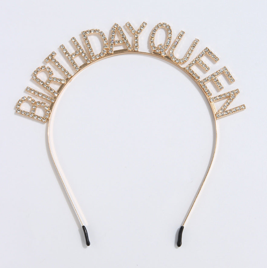 Women's hair accessories with sparkling lettering Kalsten