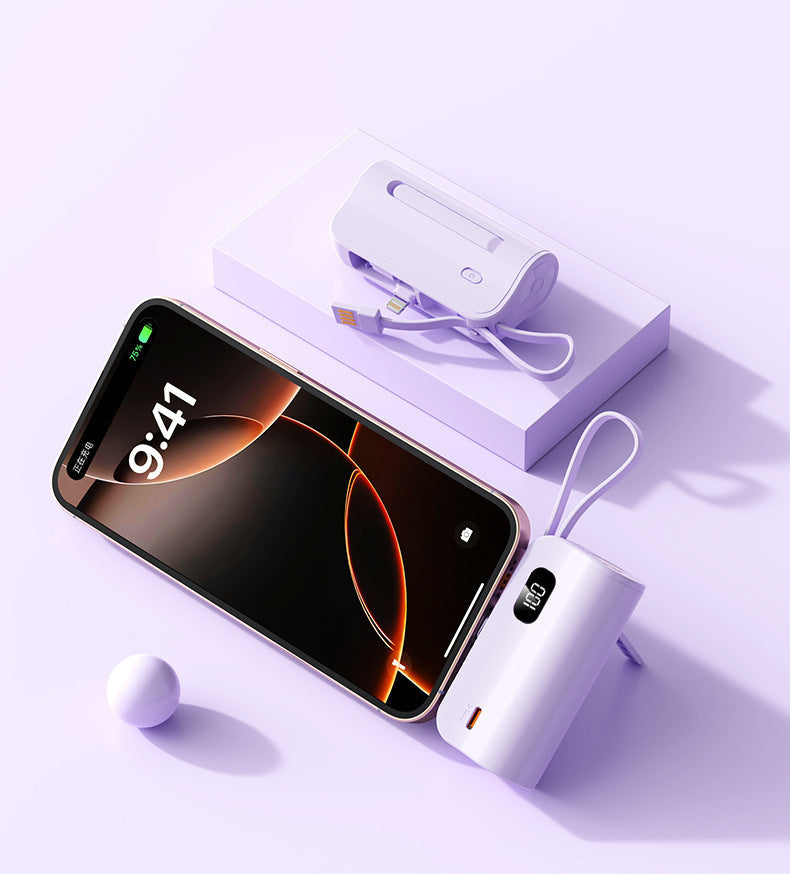 Portable charger with integrated digital display and fast charging function Kalsten