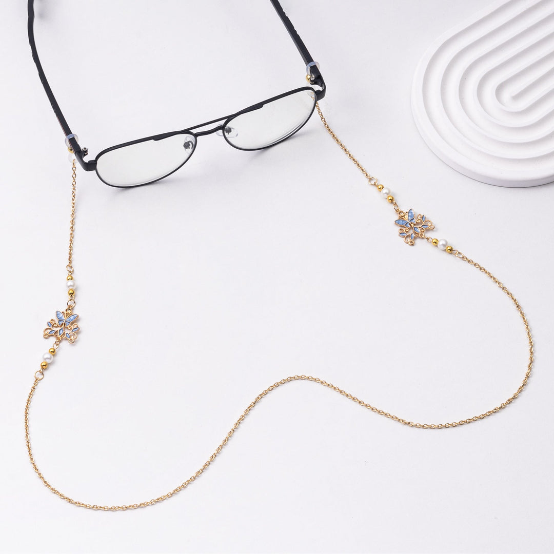 Delicate Floral Eyewear Chain Kalsten
