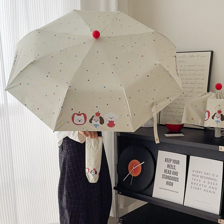 Ladies Folding Umbrella with Playful Design Kalsten