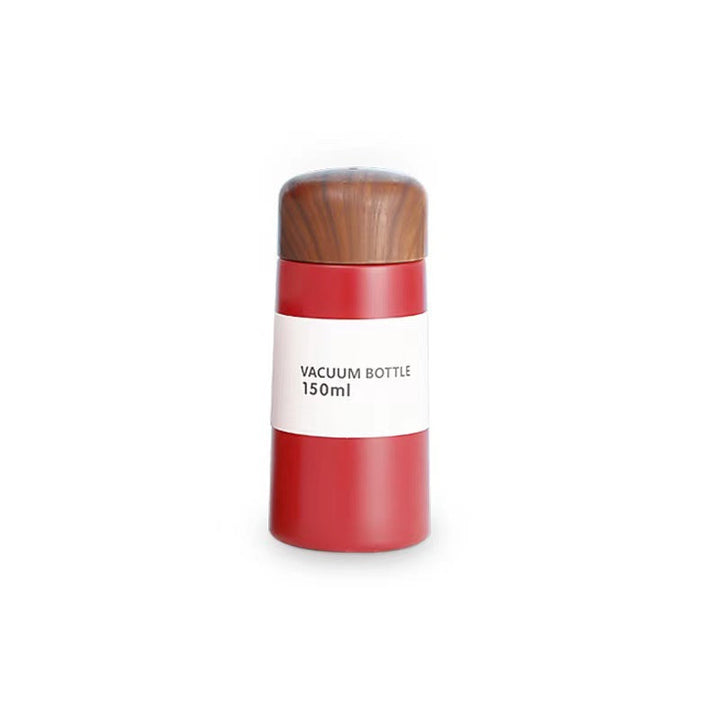 Women vacuum-insulated water bottle with innovative wooden lid Kalsten