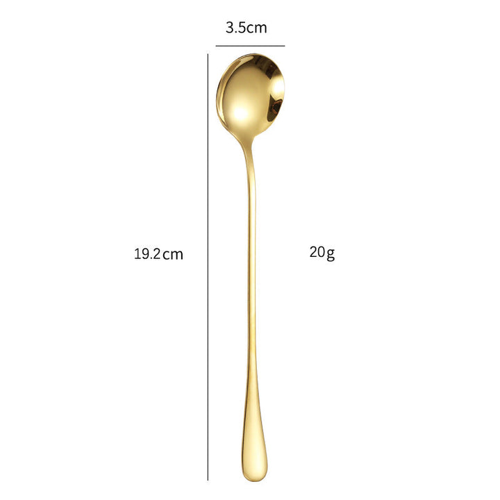 Elegant teaspoon with polished gold surface Kalsten