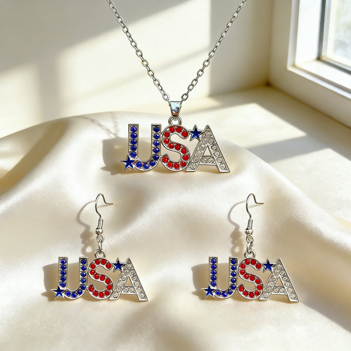 Women nan jewelry set flip-flop pendant and earrings with enamel and zirconia Kalsten