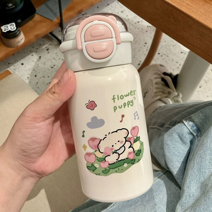 Ladies creative and functional water bottle with leak-proof lid Kalsten