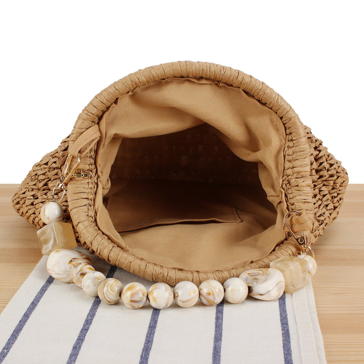 Handbag with innovative bead handle Kalsten
