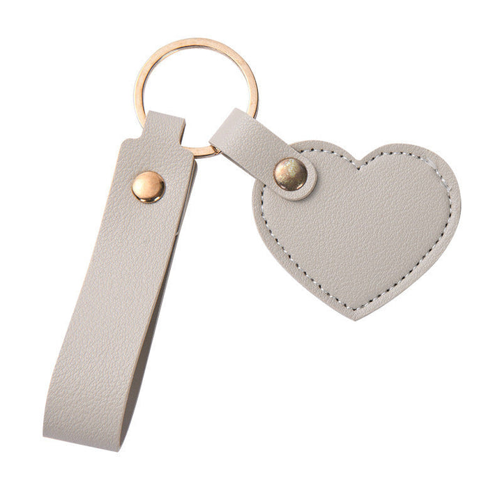 Women Keychain Kalsten  Heart Shape Made of High-Quality Artificial Leather