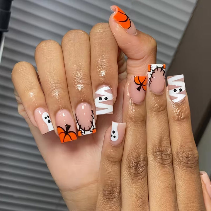 Festive Halloween Press-On Nail Art Set Kalsten