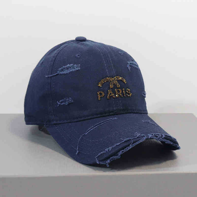 Women's Distressed Graphic Adjustable Baseball Cap Kalsten
