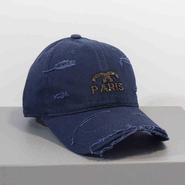 Women's Distressed Graphic Adjustable Baseball Cap Kalsten
