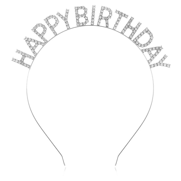 Ladies Glitter Headband with "Happy Birthday" Inscription Kalsten
