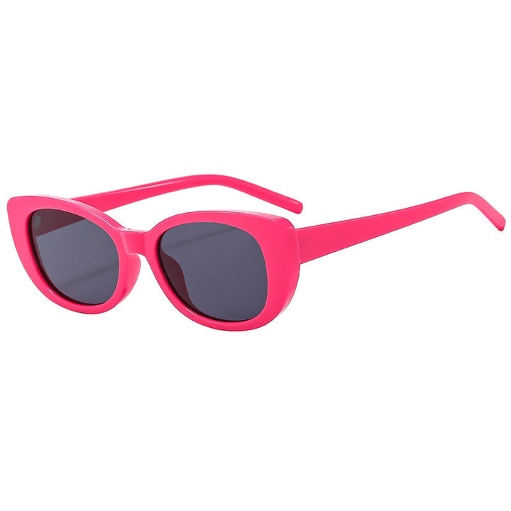 Women's Cat-Eye Sunglasses with High-Gloss Plastic Frame Kalsten