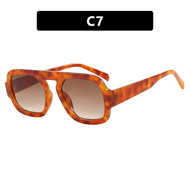 Women's modern oversized sunglasses in angular design Kalsten