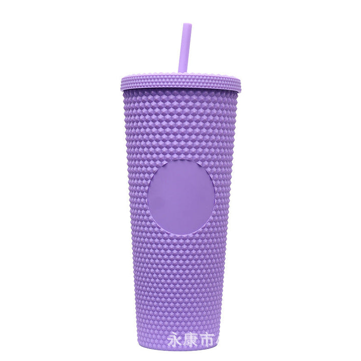 Ladies High-Quality Glitter Drinking Cup with Leak-Proof Lid and Integrated Straw Kalsten