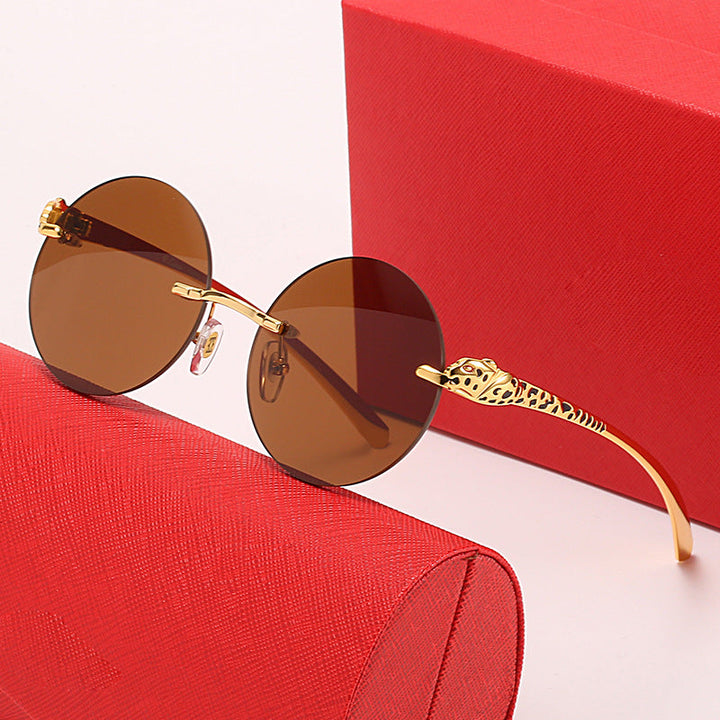 Women’s round sunglasses with luxurious accents and protective UV protection Kalsten
